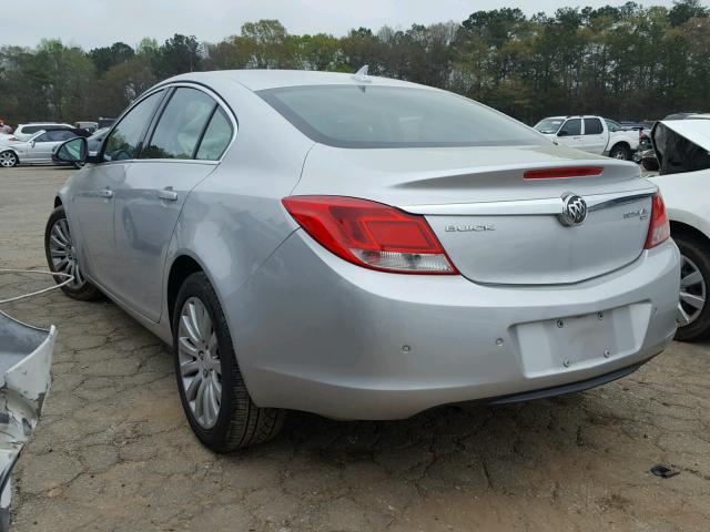 W04GS5EC7B1135489 - 2011 BUICK REGAL CXL GRAY photo 3