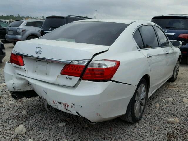 1HGCR3F84DA023400 - 2013 HONDA ACCORD EXL WHITE photo 4