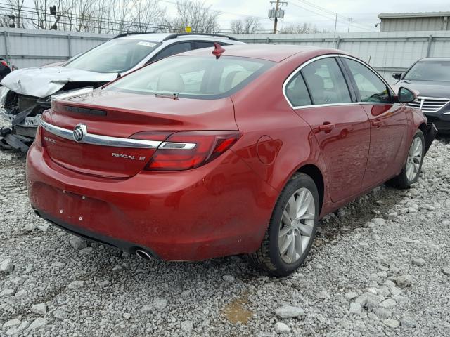 2G4GK5EX4E9228023 - 2014 BUICK REGAL RED photo 4