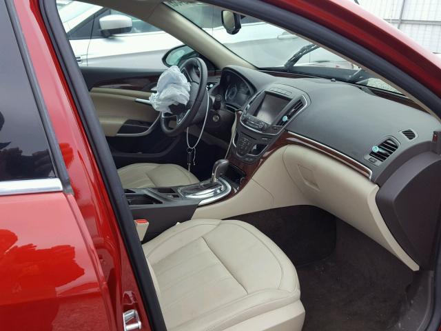 2G4GK5EX4E9228023 - 2014 BUICK REGAL RED photo 5