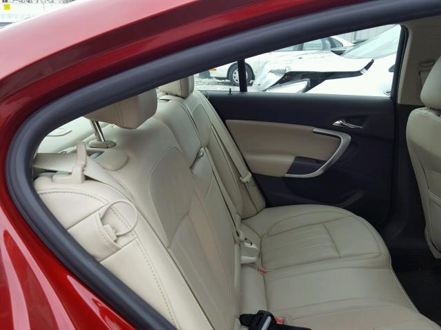 2G4GK5EX4E9228023 - 2014 BUICK REGAL RED photo 6