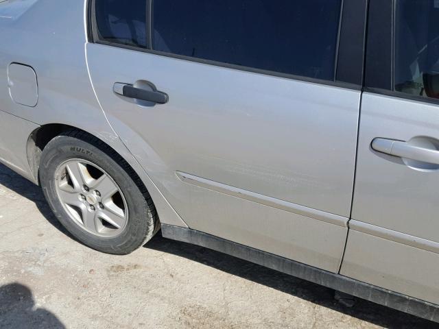 1G1ZT52835F226707 - 2005 CHEVROLET MALIBU LS ვერცხლისფერი ფოტო 9