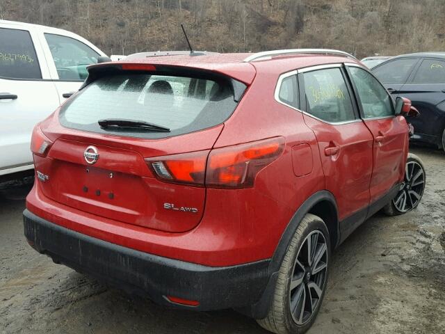 JN1BJ1CR9HW130943 - 2017 NISSAN ROGUE SPOR RED photo 4