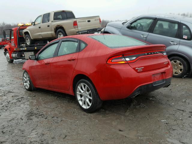 1C3CDFBA3DD232881 - 2013 DODGE DART SXT RED photo 3