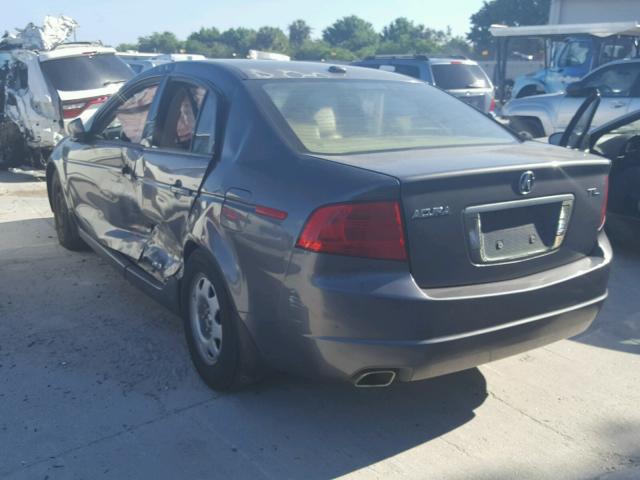 19UUA66274A066377 - 2004 ACURA TL GRAY photo 3