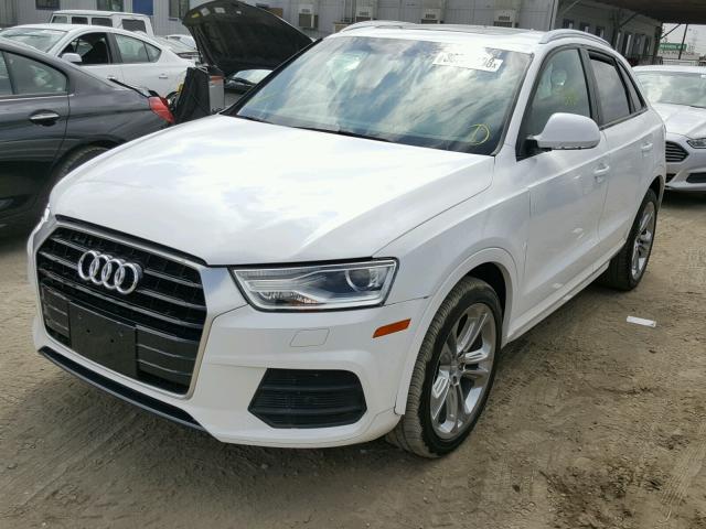 WA1BCCFS4HR009716 - 2017 AUDI Q3 PREMIUM WHITE photo 2