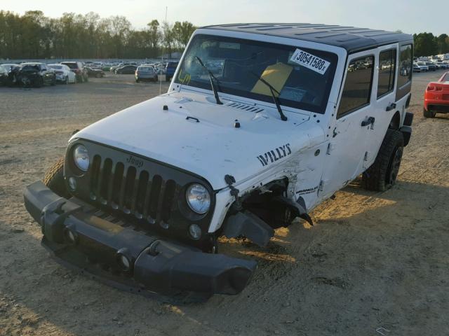 1C4BJWDG7EL259297 - 2014 JEEP WRANGLER U WHITE photo 2