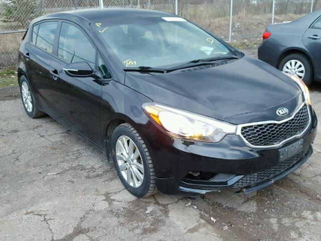 KNAFK5A86G5456374 - 2016 KIA FORTE LX BLACK photo 1