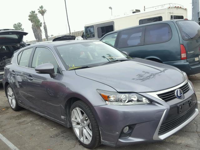 JTHKD5BH3F2217986 - 2015 LEXUS CT 200 GRAY photo 1