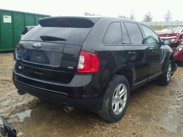 2FMDK3JC6DBC84577 - 2013 FORD EDGE SEL BLACK photo 4