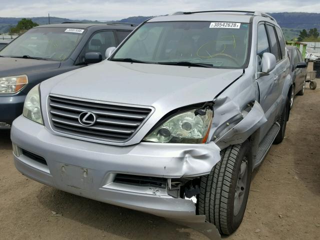 JTJBT20X770131409 - 2007 LEXUS GX 470 SILVER photo 2