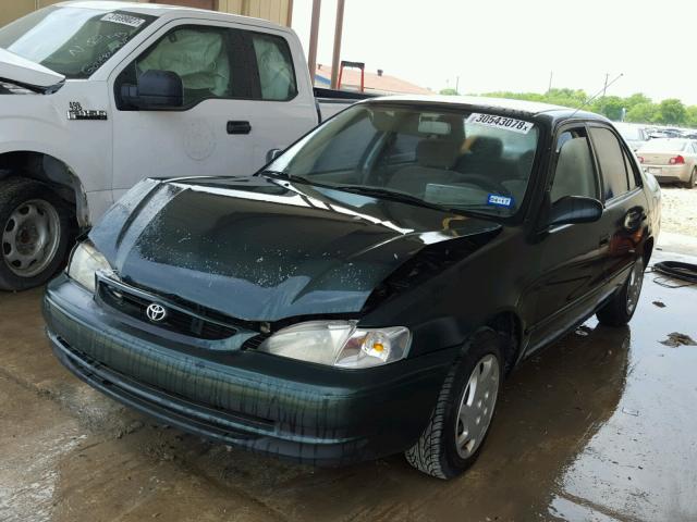 1NXBR18E9YZ363451 - 2000 TOYOTA COROLLA VE GREEN photo 2