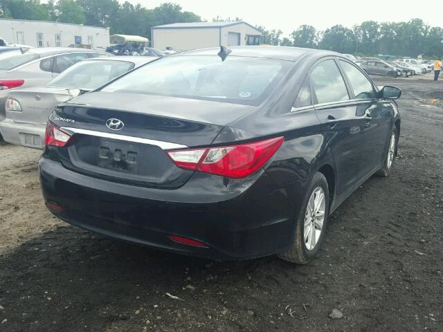 5NPEB4AC6DH695836 - 2013 HYUNDAI SONATA GLS BLACK photo 4