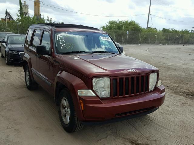 1J8GN28K69W537654 - 2009 JEEP LIBERTY SP RED photo 1