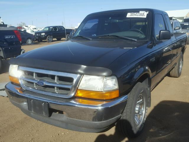 1FTYR14V0YTA45633 - 2000 FORD RANGER SUP BLACK photo 2