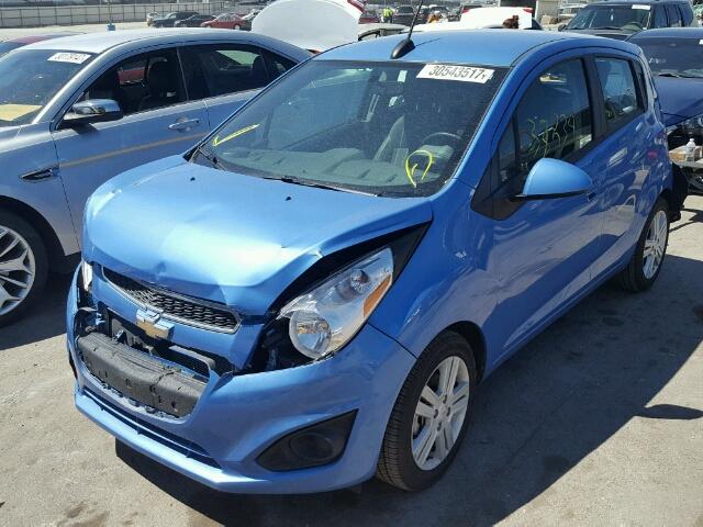 KL8CD6S93FC749620 - 2015 CHEVROLET SPARK 1LT BLUE photo 2