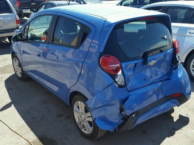 KL8CD6S93FC749620 - 2015 CHEVROLET SPARK 1LT BLUE photo 3