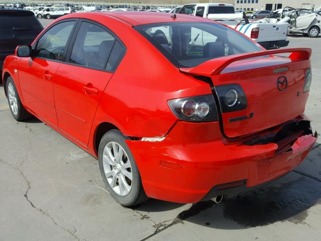 JM1BK32F981835686 - 2008 MAZDA 3 I RED photo 3