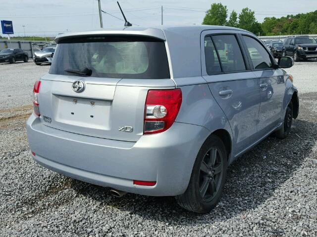 JTKKUPB46D1038945 - 2013 TOYOTA SCION XD GRAY photo 4