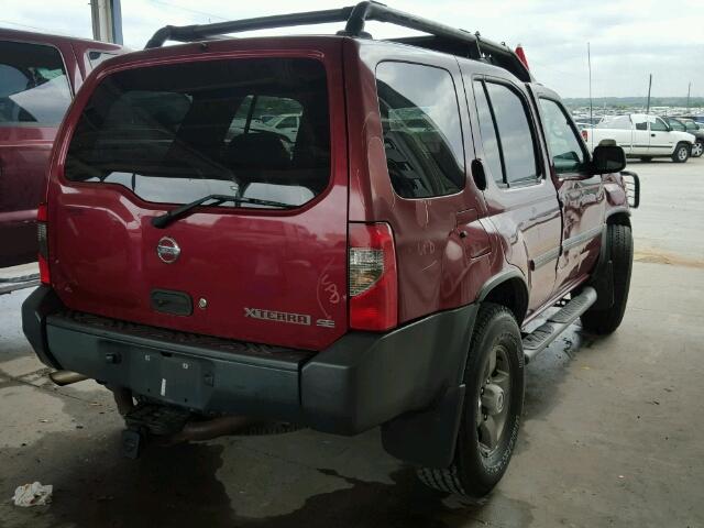 5N1ED28TX3C627887 - 2003 NISSAN XTERRA XE MAROON photo 4