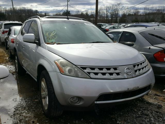 JN8AZ08W67W645945 - 2007 NISSAN MURANO SL SILVER photo 1