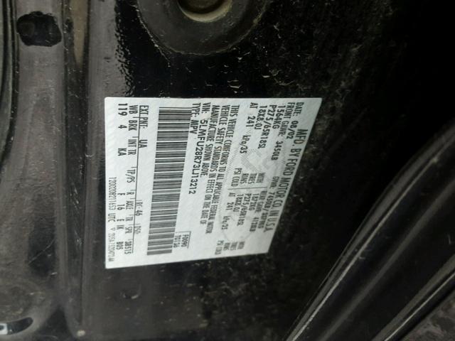 5LMFU28R73LJ13212 - 2003 LINCOLN NAVIGATOR BLACK photo 10