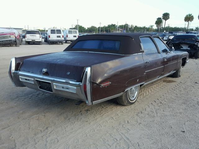 6B69R2Q183351 - 1972 CADILLAC FLEETWOOD BROWN photo 4