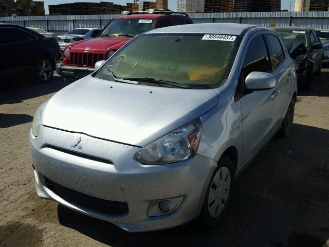 ML32A3HJ3FH038775 - 2015 MITSUBISHI MIRAGE DE SILVER photo 2