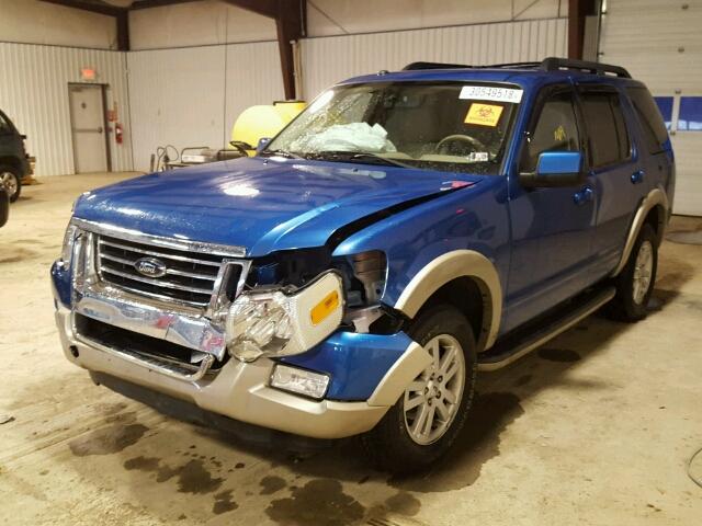 1FMEU7EE6AUA67344 - 2010 FORD EXPLORER E BLUE photo 2