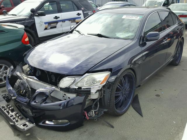 JTHBE96S970009795 - 2007 LEXUS GS 350 BLUE photo 2