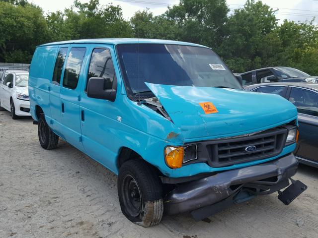 1FTNE24L04HB31850 - 2004 FORD ECONOLINE TURQUOISE photo 1