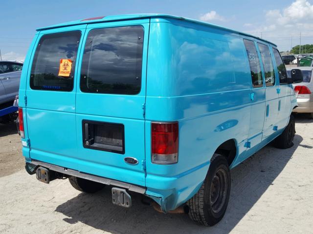 1FTNE24L04HB31850 - 2004 FORD ECONOLINE TURQUOISE photo 4