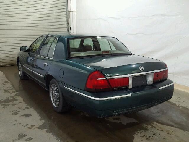 2MEFM74W4YX687095 - 2000 MERCURY GRAND MARQ GREEN photo 3