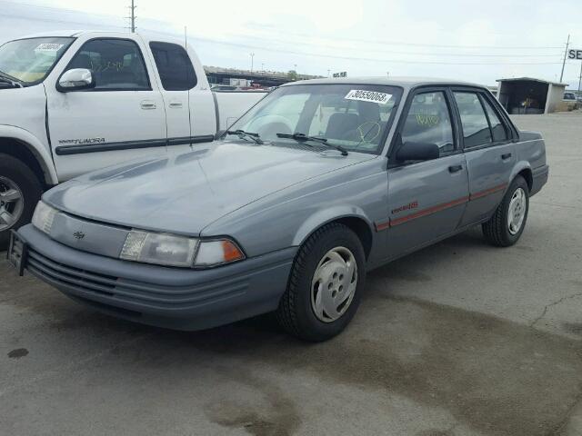 1G1JC5442P7336944 - 1993 CHEVROLET CAVALIER V GRAY photo 2