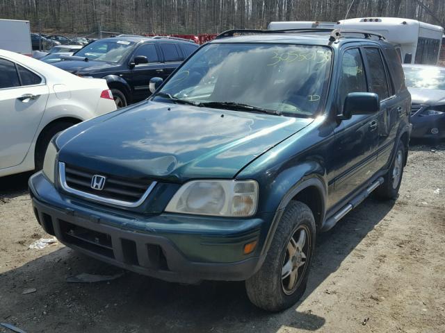 JHLRD18721S004790 - 2001 HONDA CR-V SE GREEN photo 2