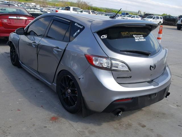 JM1BL1K35B1460233 - 2011 MAZDA SPEED 3 SILVER photo 3