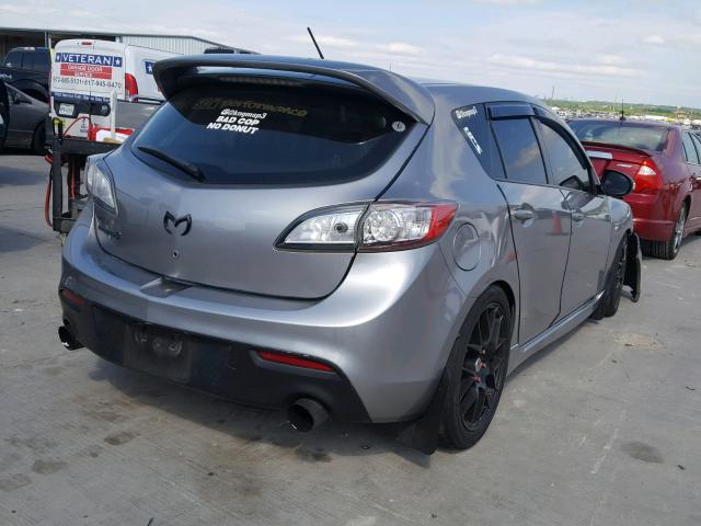 JM1BL1K35B1460233 - 2011 MAZDA SPEED 3 SILVER photo 4