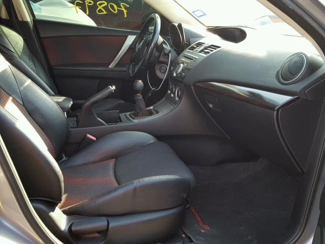 JM1BL1K35B1460233 - 2011 MAZDA SPEED 3 SILVER photo 5