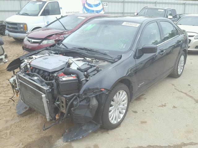 3FADP0L36AR252605 - 2010 FORD FUSION HYB BLACK photo 2