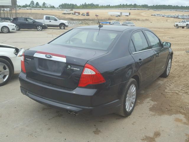 3FADP0L36AR252605 - 2010 FORD FUSION HYB BLACK photo 4