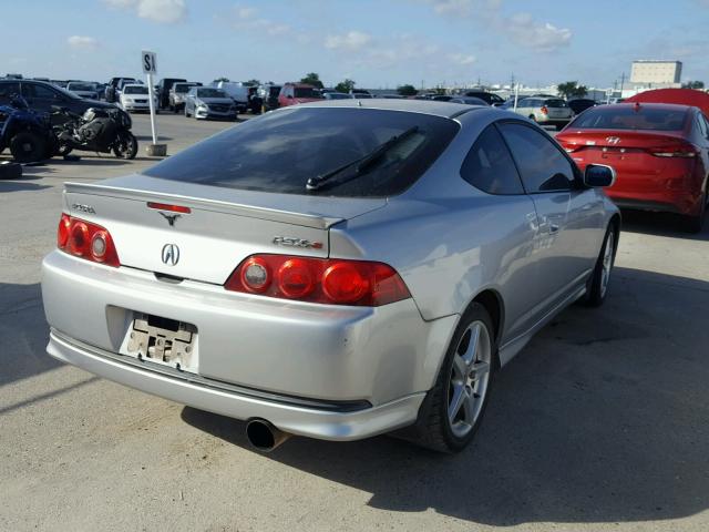 JH4DC53085S012621 - 2005 ACURA RSX TYPE-S SILVER photo 4