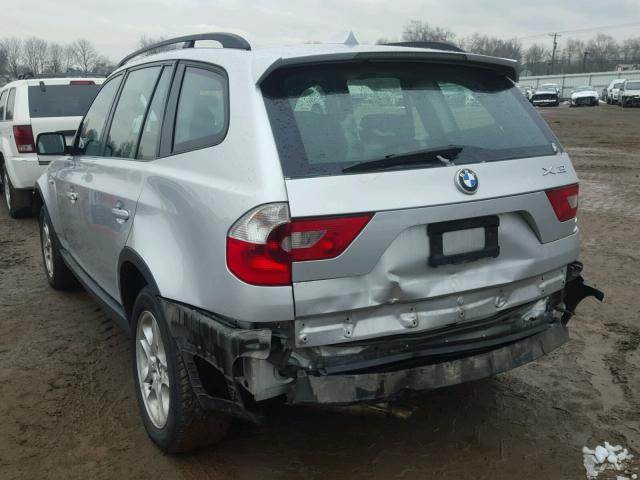 WBXPA734X5WC51167 - 2005 BMW X3 2.5I SILVER photo 9