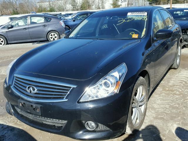 JN1DV6AR4CM861698 - 2012 INFINITI G25 BLACK photo 2