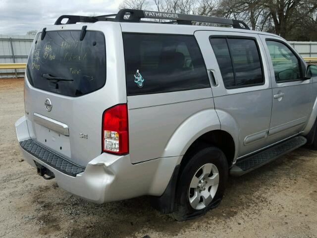 5N1AR18U87C614886 - 2007 NISSAN PATHFINDER SILVER photo 9