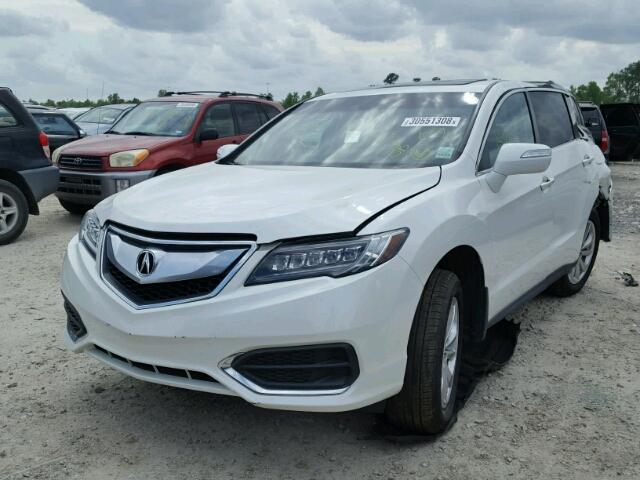 5J8TB3H56HL020189 - 2017 ACURA RDX TECHNO WHITE photo 2