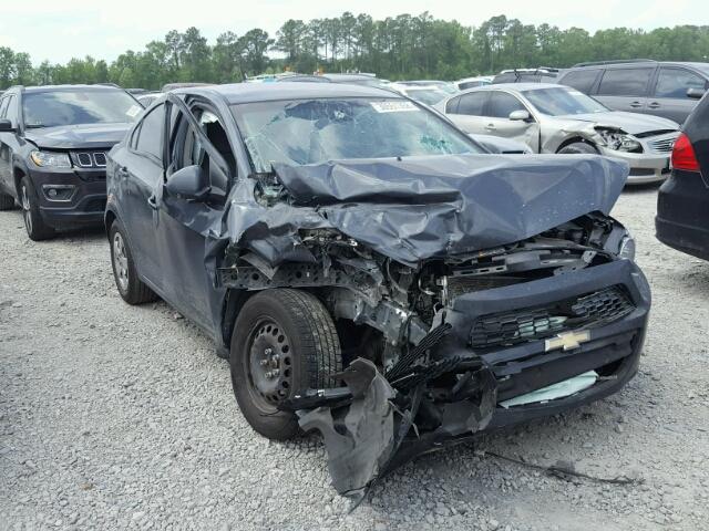 1G1JA5SHXD4123765 - 2013 CHEVROLET SONIC LS GRAY photo 1