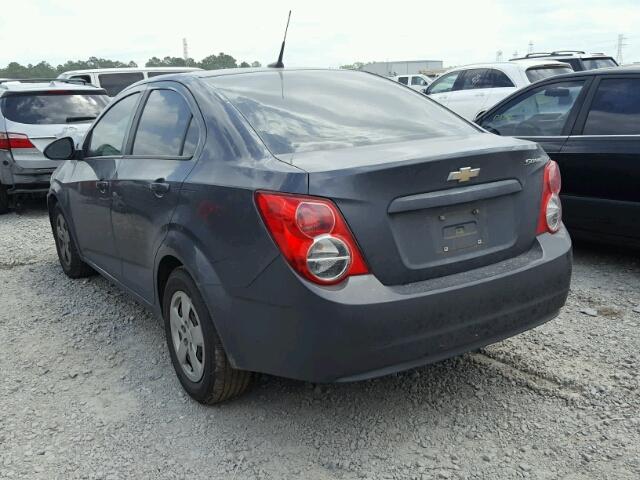 1G1JA5SHXD4123765 - 2013 CHEVROLET SONIC LS GRAY photo 3