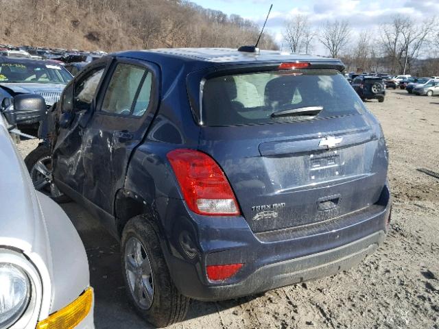 3GNCJNSB7JL259960 - 2018 CHEVROLET TRAX LS BLACK photo 3