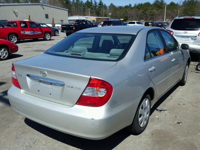4T1BE32K92U034469 - 2002 TOYOTA CAMRY LE SILVER photo 4