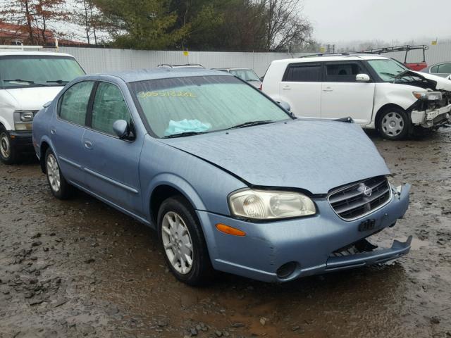 JN1CA31A61T106460 - 2001 NISSAN MAXIMA GXE BLUE photo 1